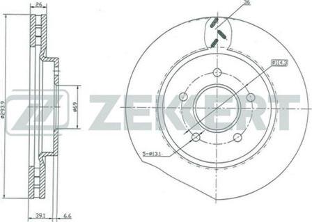 Zekkert BS-5023 - Kočioni disk www.molydon.hr