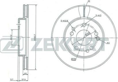 Zekkert BS-5022 - Kočioni disk www.molydon.hr