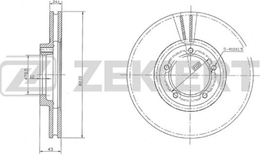 Zekkert BS-5075 - Kočioni disk www.molydon.hr