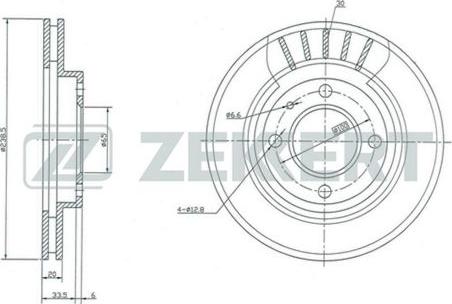 Zekkert BS-5070 - Kočioni disk www.molydon.hr