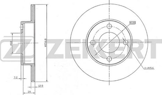 Zekkert BS-5071 - Kočioni disk www.molydon.hr