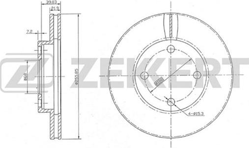 Zekkert BS-5077 - Kočioni disk www.molydon.hr