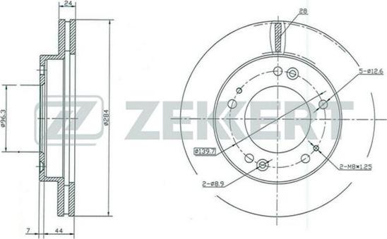 Zekkert BS-5191 - Kočioni disk www.molydon.hr