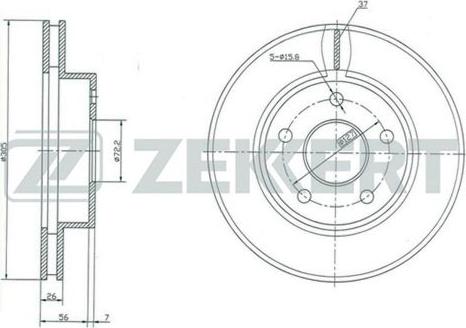 Zekkert BS-5192 - Kočioni disk www.molydon.hr