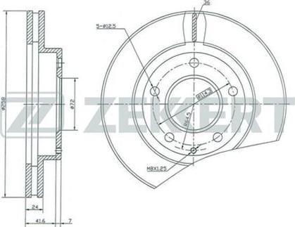 Zekkert BS-5149 - Kočioni disk www.molydon.hr