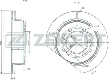 Zekkert BS-5145 - Kočioni disk www.molydon.hr