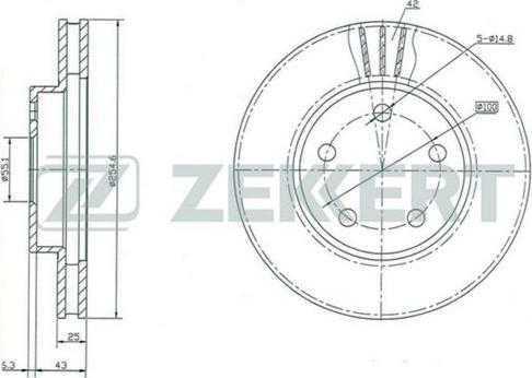 Zekkert BS-5146 - Kočioni disk www.molydon.hr