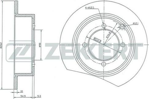 Zekkert BS-5140 - Kočioni disk www.molydon.hr