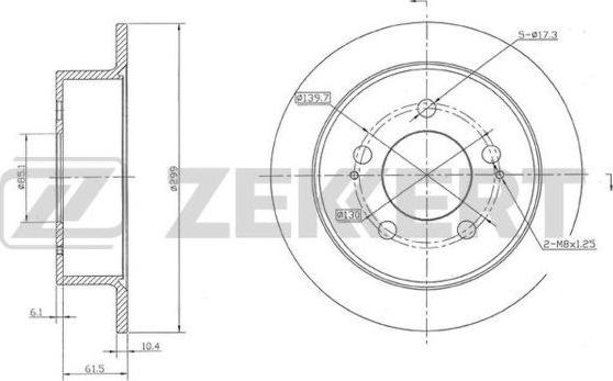 Zekkert BS-5148 - Kočioni disk www.molydon.hr