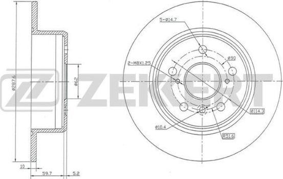 Zekkert BS-5143 - Kočioni disk www.molydon.hr