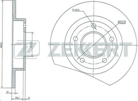 Zekkert BS-5150 - Kočioni disk www.molydon.hr