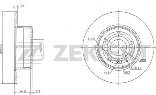 Zekkert BS-5163 - Kočioni disk www.molydon.hr