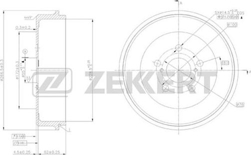 Zekkert BS-5167 - Bubanj kočnica www.molydon.hr