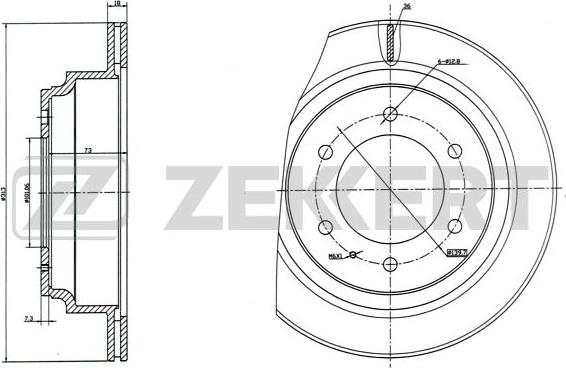 Zekkert BS-5103 - Kočioni disk www.molydon.hr