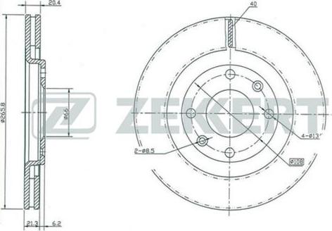 Zekkert BS-5113 - Kočioni disk www.molydon.hr