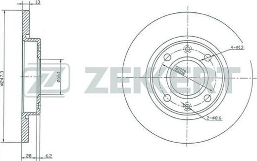 Zekkert BS-5117 - Kočioni disk www.molydon.hr