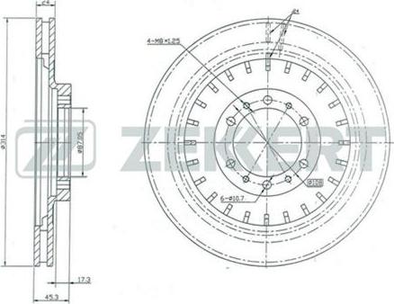 Zekkert BS-5138 - Kočioni disk www.molydon.hr