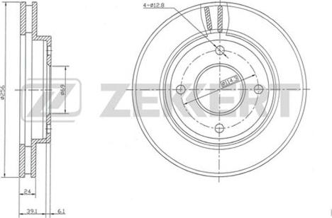 Zekkert BS-5133 - Kočioni disk www.molydon.hr