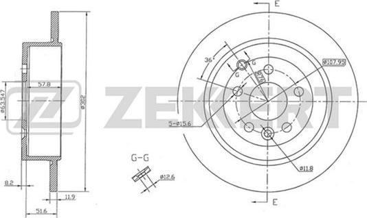 Zekkert BS-5126 - Kočioni disk www.molydon.hr