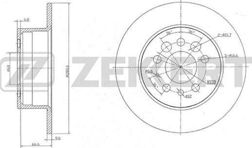 Zekkert BS-5120 - Kočioni disk www.molydon.hr