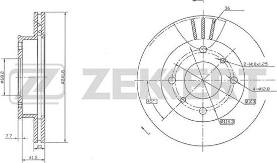 Zekkert BS-5175 - Kočioni disk www.molydon.hr