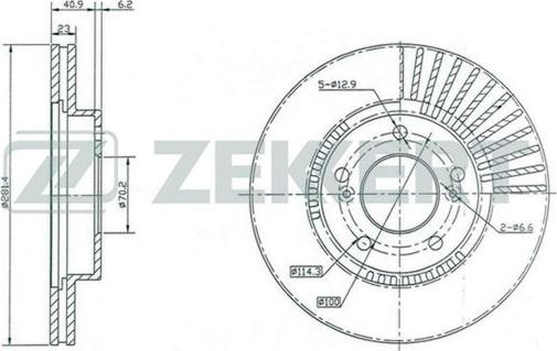 Zekkert BS-5172 - Kočioni disk www.molydon.hr