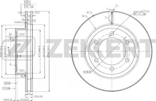 Zekkert BS-5894 - Kočioni disk www.molydon.hr