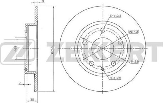 Zekkert BS-5891 - Kočioni disk www.molydon.hr