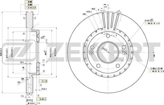 Zekkert BS5893 - Kočioni disk www.molydon.hr