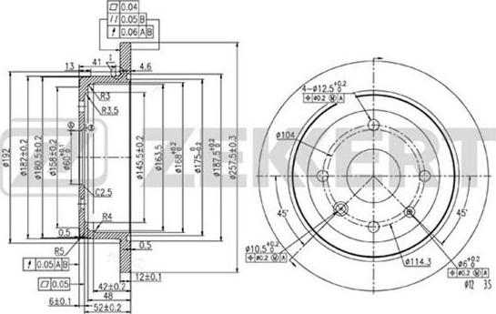 Zekkert BS-5897 - Kočioni disk www.molydon.hr