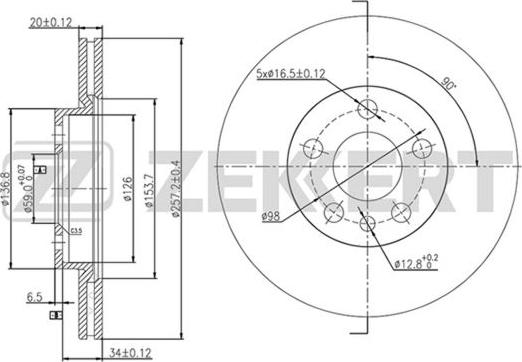 Ferodo DDF842-1 - Kočioni disk www.molydon.hr