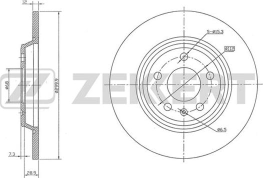 Zekkert BS-5842 - Kočioni disk www.molydon.hr