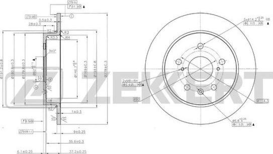 Zekkert BS-5854 - Kočioni disk www.molydon.hr