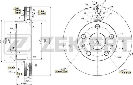 Zekkert BS-5866 - Kočioni disk www.molydon.hr