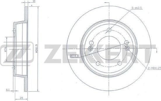 Zekkert BS-5800 - Kočioni disk www.molydon.hr