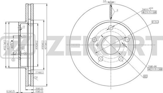 Zekkert BS-5801 - Kočioni disk www.molydon.hr