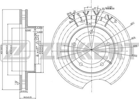 Zekkert BS-5802 - Kočioni disk www.molydon.hr