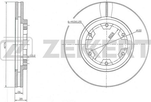 Zekkert BS-5815 - Kočioni disk www.molydon.hr