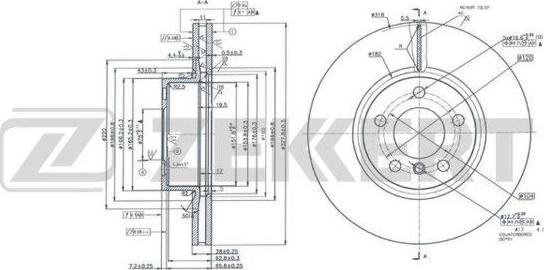 Zekkert BS-5880 - Kočioni disk www.molydon.hr