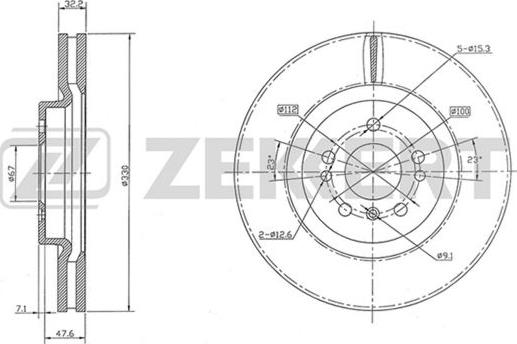 Zekkert BS-5838 - Kočioni disk www.molydon.hr