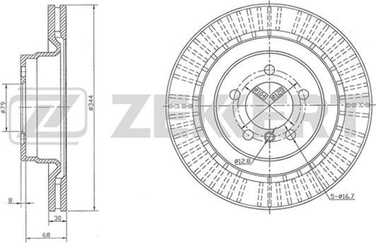 Zekkert BS-5821 - Kočioni disk www.molydon.hr