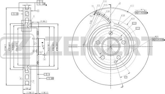 Zekkert BS-5879 - Kočioni disk www.molydon.hr