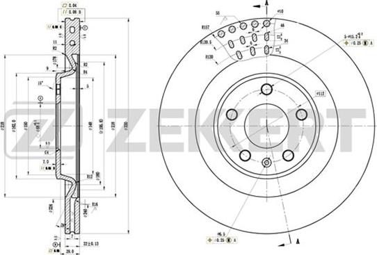 Zekkert BS-5876 - Kočioni disk www.molydon.hr