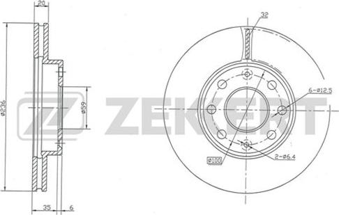 Zekkert BS-5395 - Kočioni disk www.molydon.hr