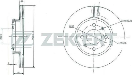 Zekkert BS-5390 - Kočioni disk www.molydon.hr