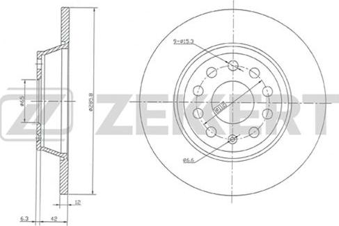 Zekkert BS-5398 - Kočioni disk www.molydon.hr