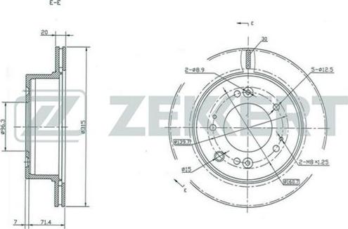 Zekkert BS-5393 - Kočioni disk www.molydon.hr