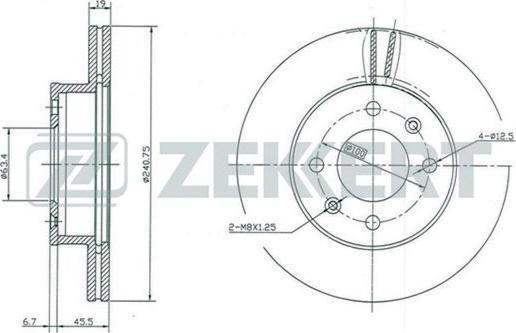 Zekkert BS-5343 - Kočioni disk www.molydon.hr