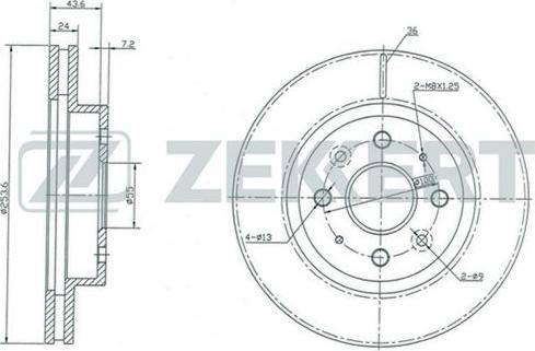 Zekkert BS-5350 - Kočioni disk www.molydon.hr