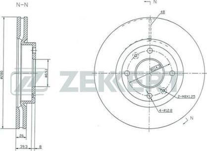 Zekkert BS-5358 - Kočioni disk www.molydon.hr